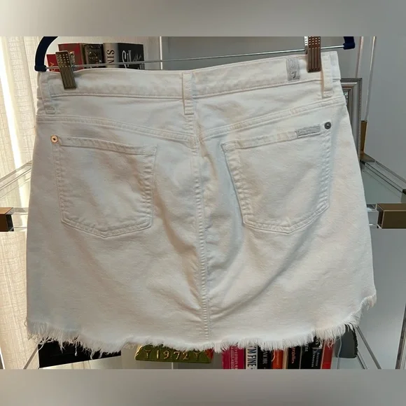 7 For All Mankind Denim Skirt - Picture 6 of 7